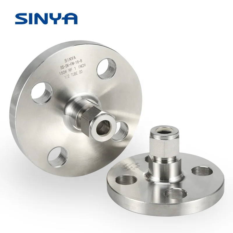 Прибор Flang адаптер китайского производства Swagelok фитинги 316L нержавеющая сталь Компрессионный фитинг двойной фланец адаптер
