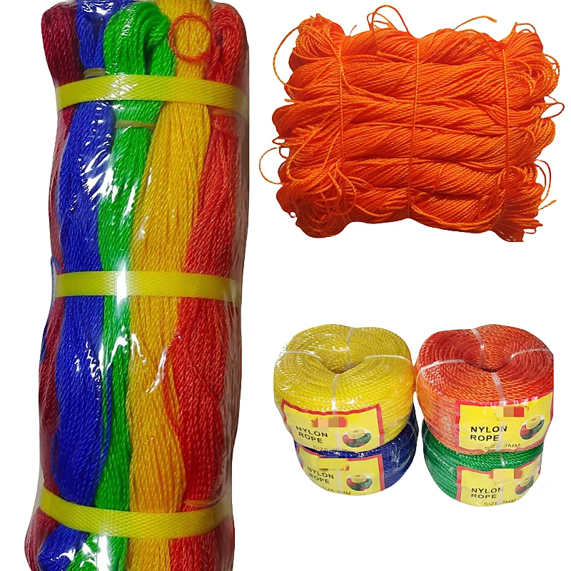 100 Yard Colorful Polyethylene Nylon Fishing Net Twine and Rope Diameter  2mm 1.5mm in 1.2kg Bundle