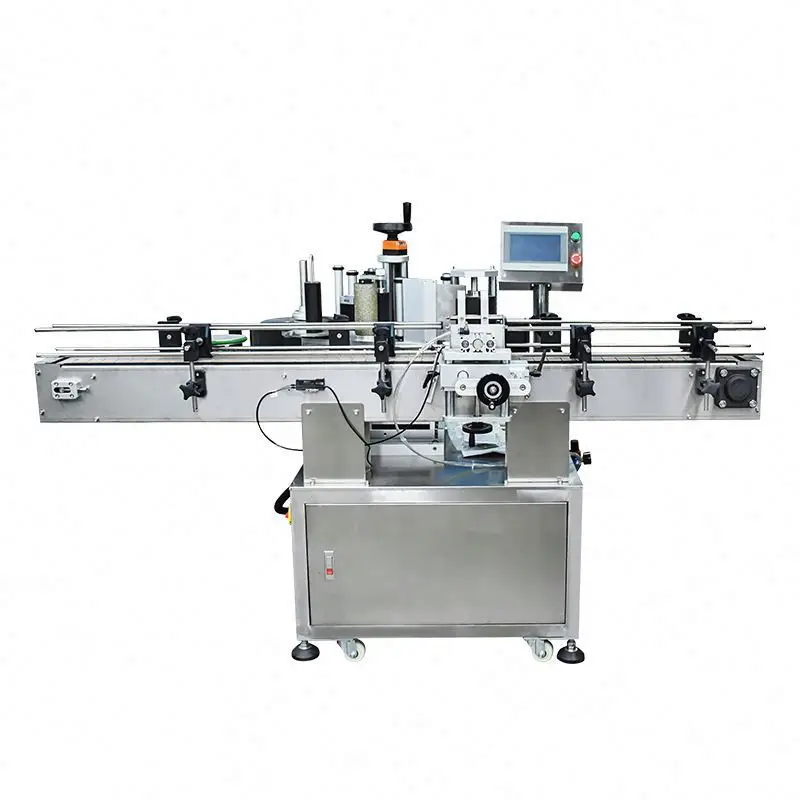TEBAK Round Bottle Labeling Machine High Accuracy Easy Operation for Cosmetic Food Chemical Bottles