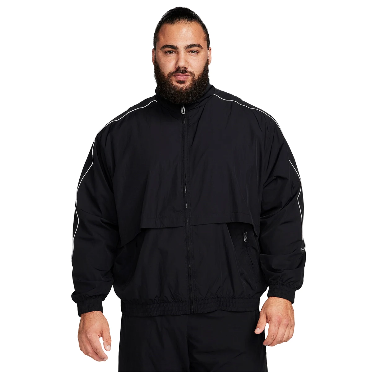 Gingtto Custom Training Sweatsuits Black Two Piece Sportswear Streetwear Tracksuit