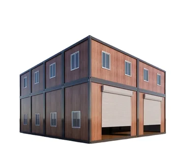 Modern 2 Bedroom Mobile Home 20/40ft Steel Container House on Wheels Portable Prefab Living Unit for Hotels