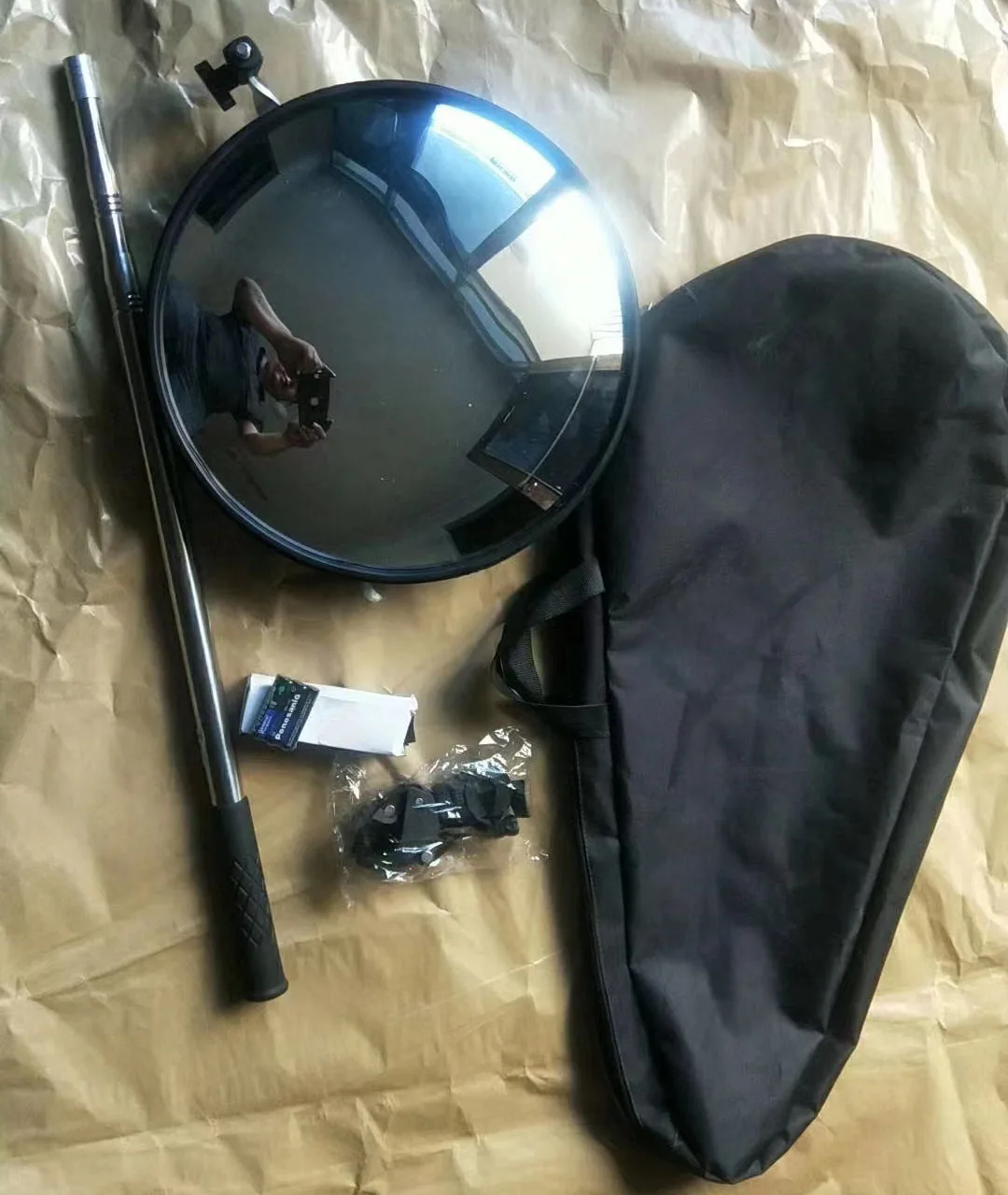 LED Flash Light Inspection Mirror 360 Degree Under Vehicle Search