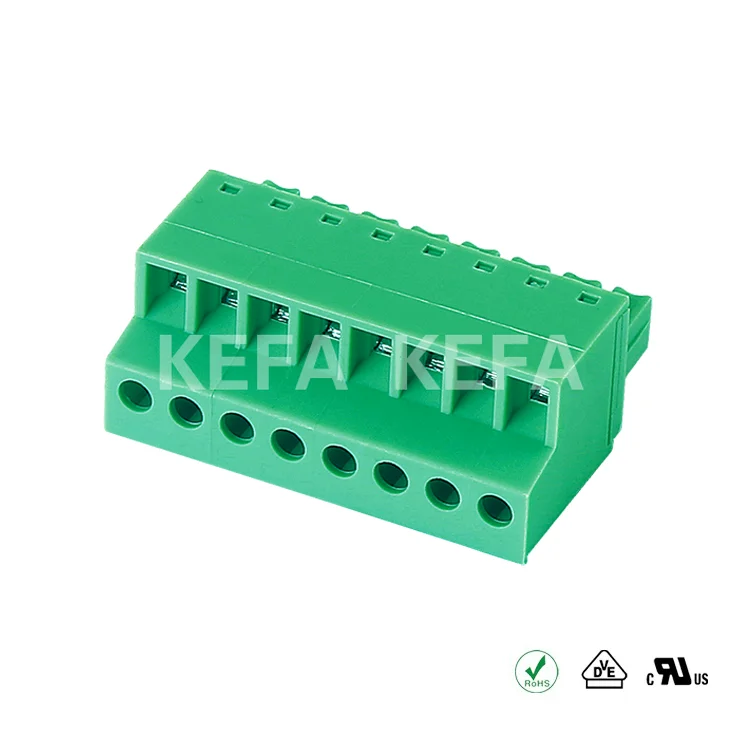 KF2EDGKC-3.5-3.81 グリーンプラスチック製インサートタイプ端子台 プラグイン電気コネクタ