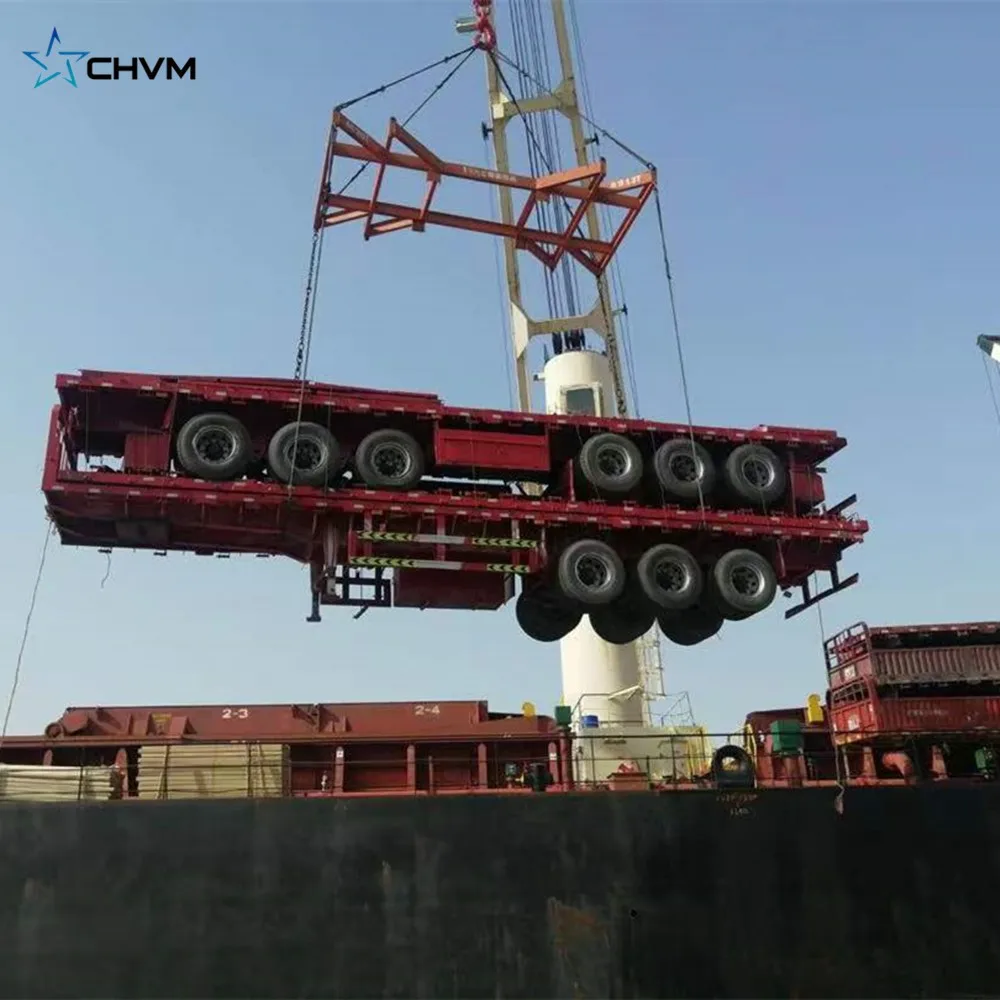 20ft 40 Ft Flatbed Container Chassis Full Trailer Superlink Mongolia ...