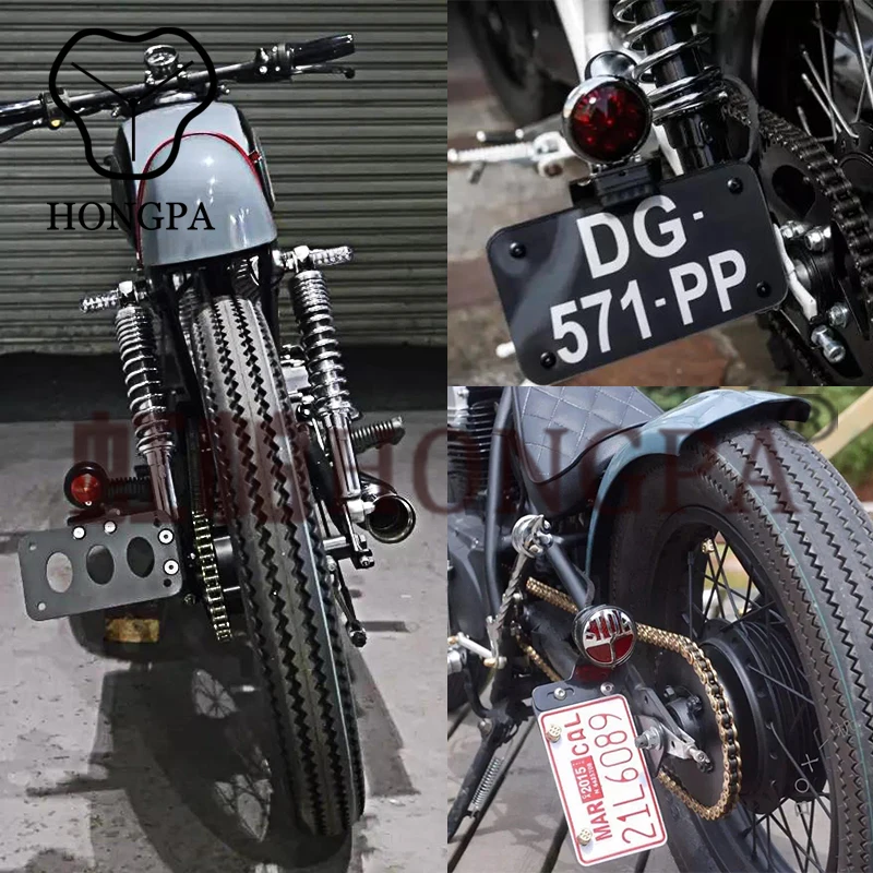 Универсальный алюминиевый сплав задний фонарь номерной знак Боковое крепление для стойки с держателем и аксессуары