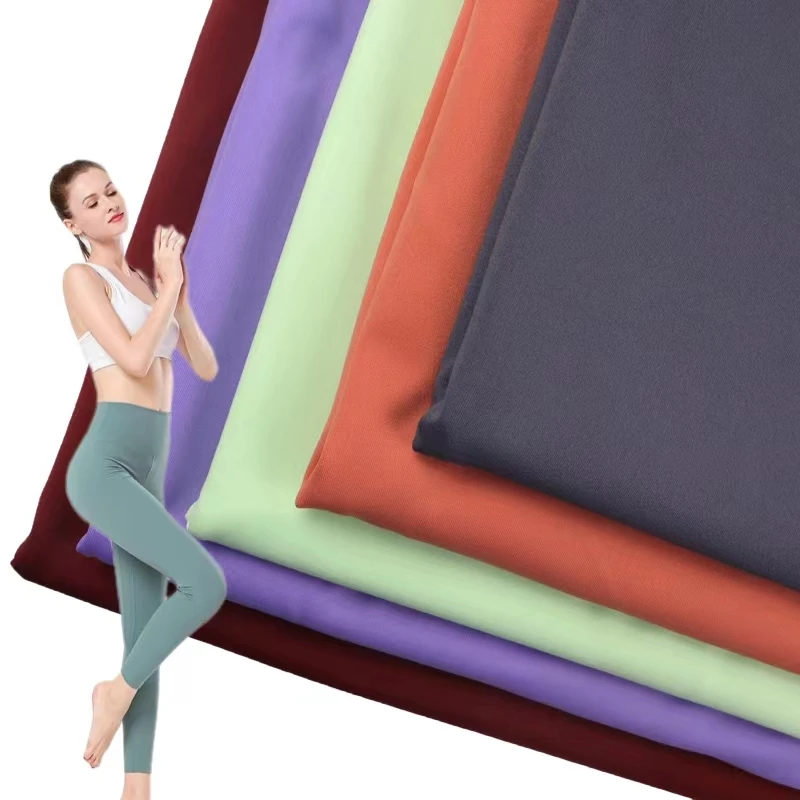 Stock Lots Spandex Nylon 26/74 Double Sided Way Stretch Yoga Fabric for  Sports Bras