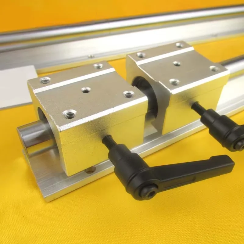 Hengdong Limit Switch SBR20U Positioning with Handle SBR16Uu Linear Bearing USBR12UUSBR25 Locking Slider Aluminum