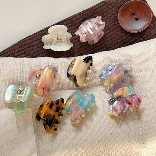 Korean Style Acetate Small Hair Clip Half Ponytails No Slip Hair Claw Acetic Acid Shark Hair Clips