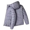 Gris [chaqueta de algodón con capucha]