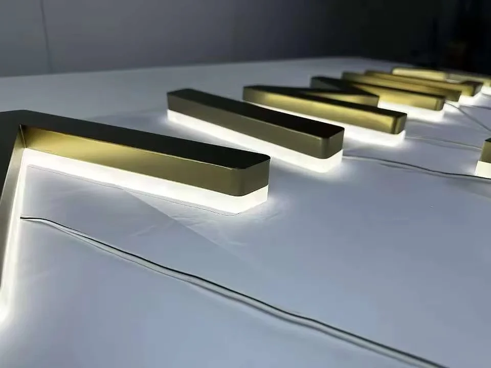 Custom 3D Logo Sign Board Backlight Channel Letter Outdoor Wall ...