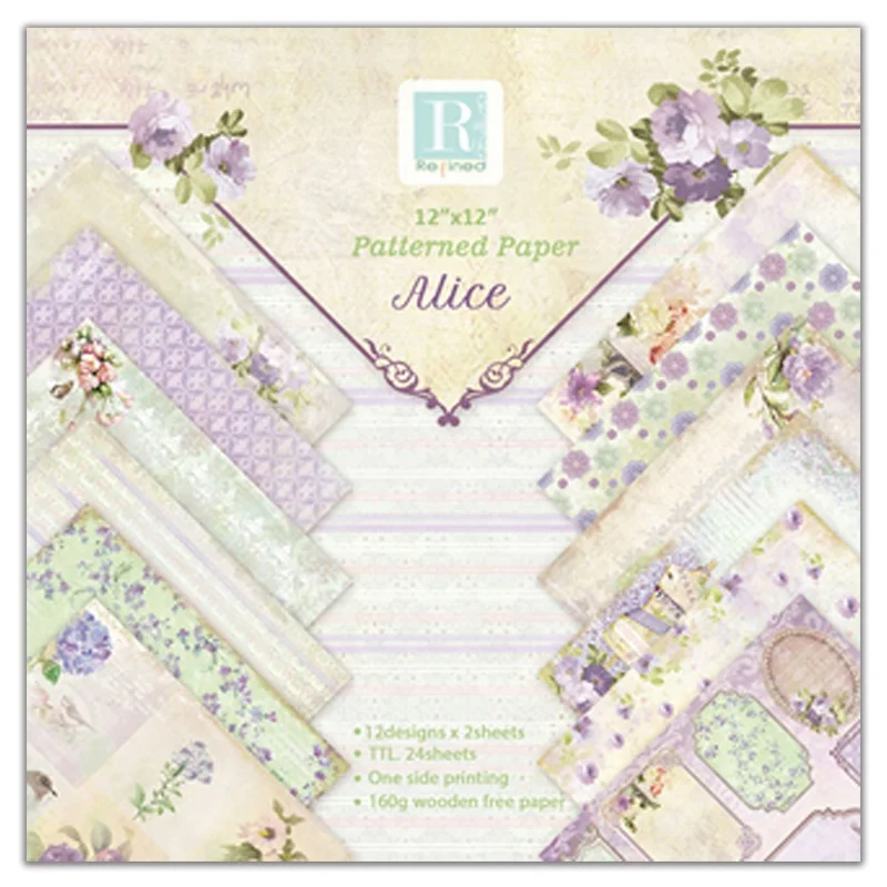 Бумажная бумага с узором для скрапбукинга 6x6 дюймов, бумага для скрапбукинга 12x12 дюймов, бумага для скрапбукинга