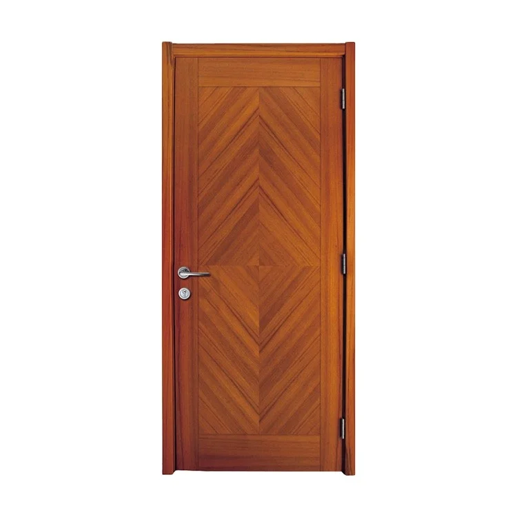 Hardwood Veneer Bungalow Solid Wood Penal Interior Door Designs