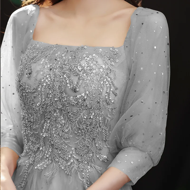 S3444R 2023 New High Quality champagne Color Girlfriends Sisters Group Plus  Size Bridesmaid Long Evening Dress