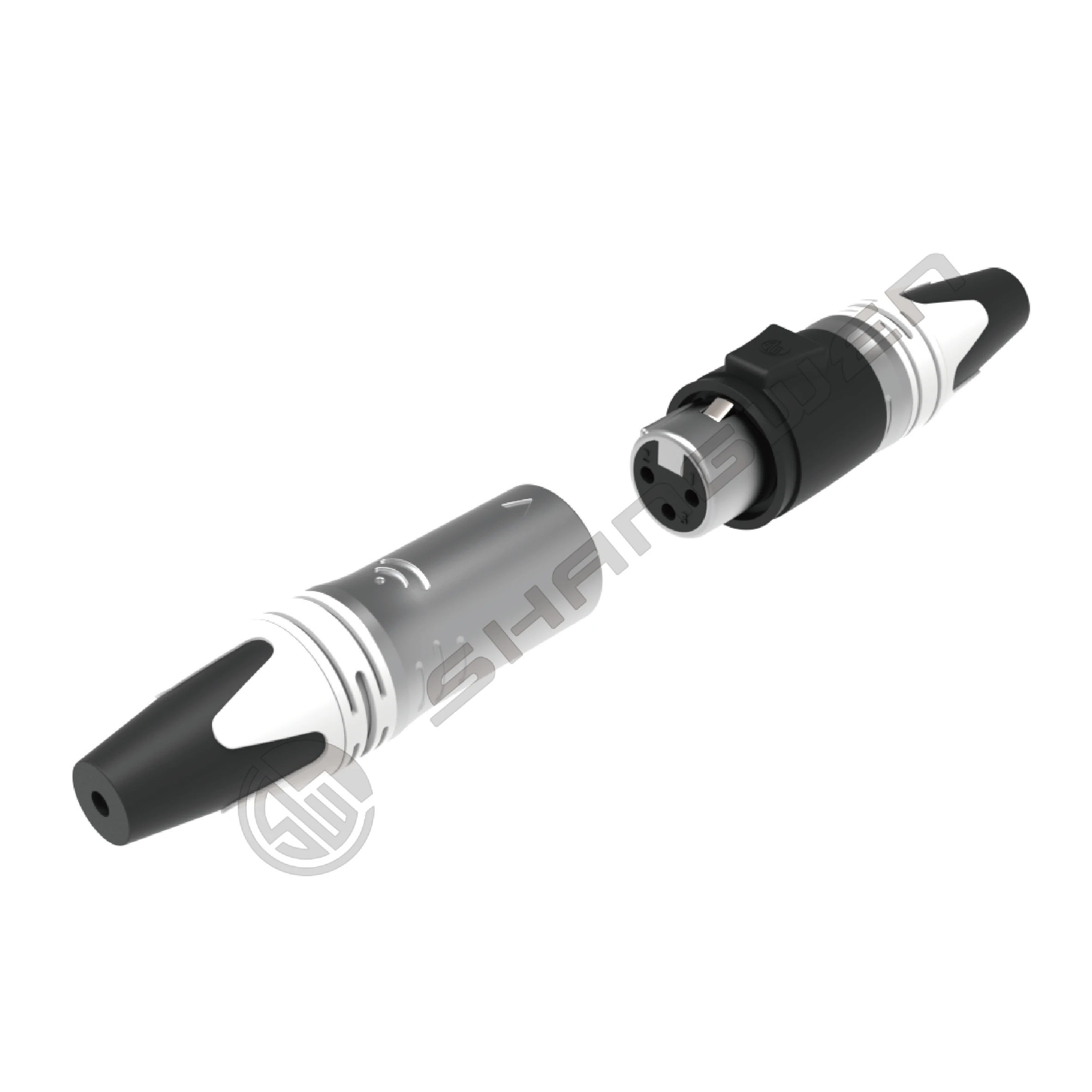 Outdoor Waterproof 3-Pin XLR Male Audio Connector for Power Applications Factory Supply