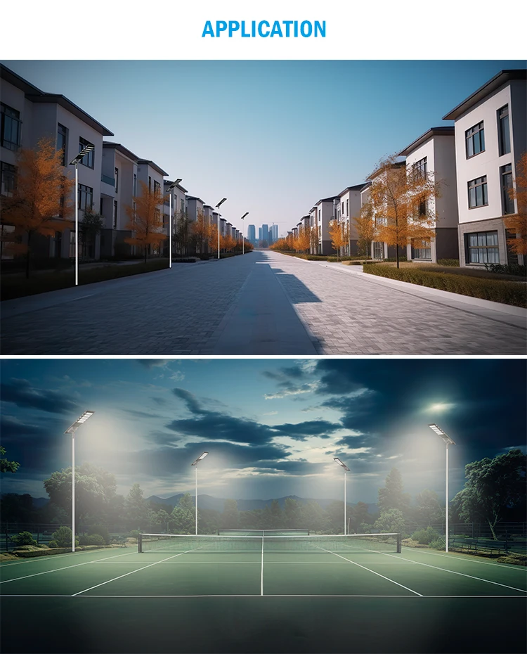 Outdoor Lighting Waterproof Ip65 Energy Saving 100w 150w 200w 250w All In One Integrated Led Solar Street Light