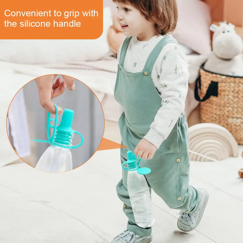 Bottle Top Adapter Replacement Kids Adults Portable Silicone Baby Water