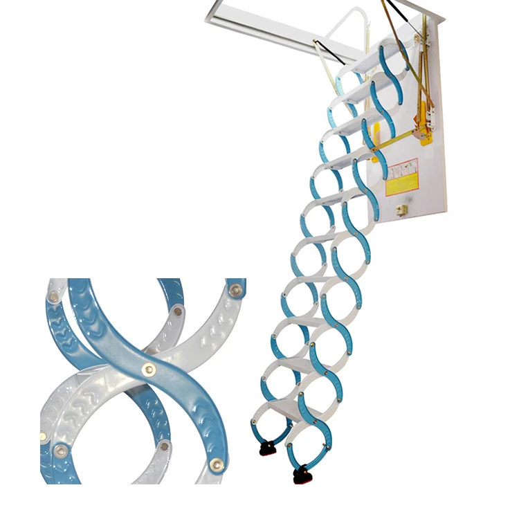 Steel Retractable Extension Pull Down Ceiling Cheap Telescopic Husky Attic Ladder for Loft