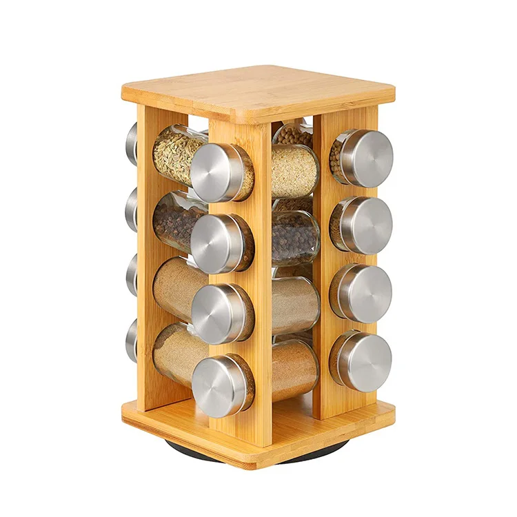 multifunctional kitchen spice rack stand bamboo wall mounted spice storage rack buy storage spice rack product on alibaba com