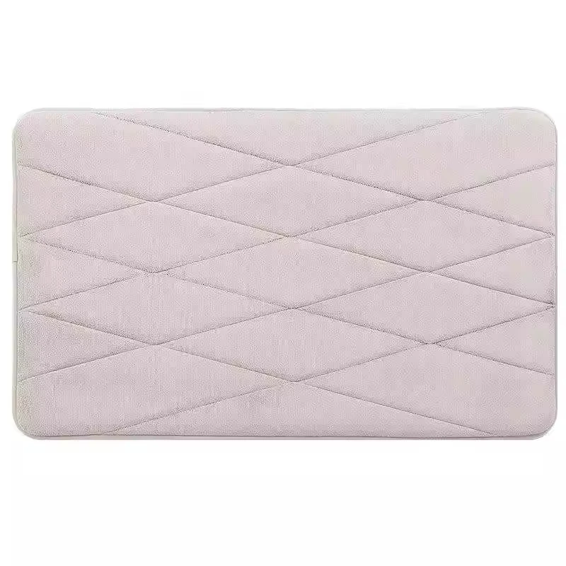 Popular Coral Velvet Environmental Protection Machine Washable Bathroom Mat Bedroom Living Room Floor Mat