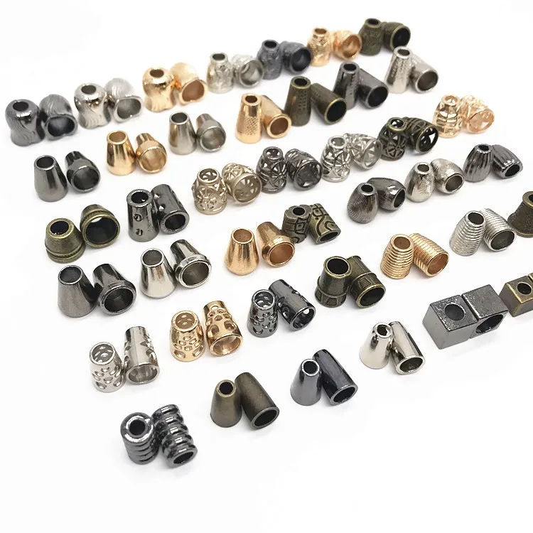 Cord Stopper Drawstring Cord Lock of Garment Rope Stopper Fancy Metal Carton Zinc Alloy Plating Tube Stopper for Metal Chairs