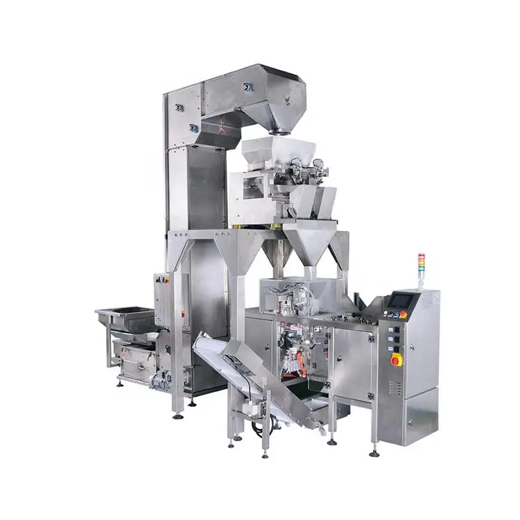 4 head linear weigher nuts packing machine powder grain filling machine