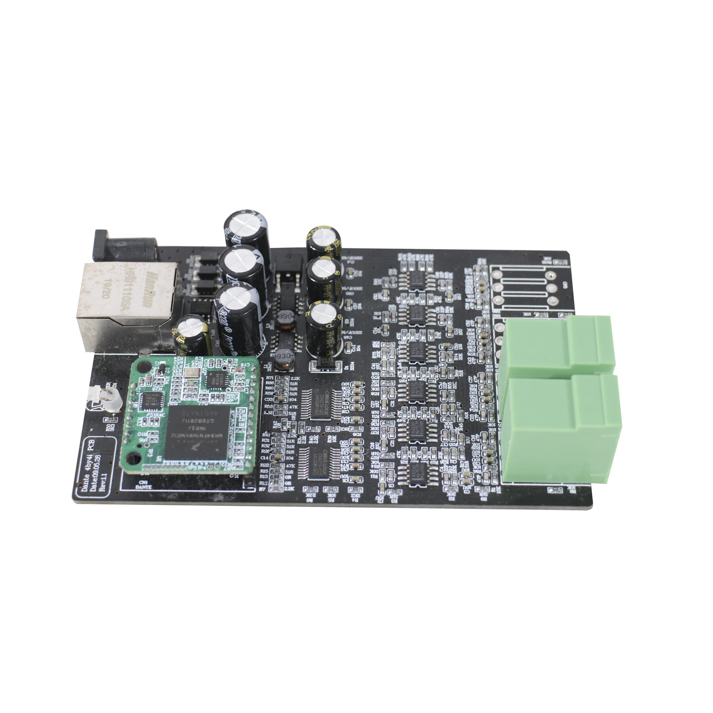 Dante Network 2 Input 2 Output PCB Board Dante Audio Interface