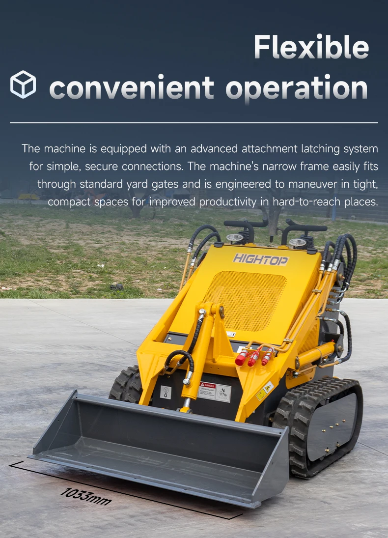 Free Shipping!! 23hp Cheap Mini Skid Steer Loader Diesel Engine 25hp