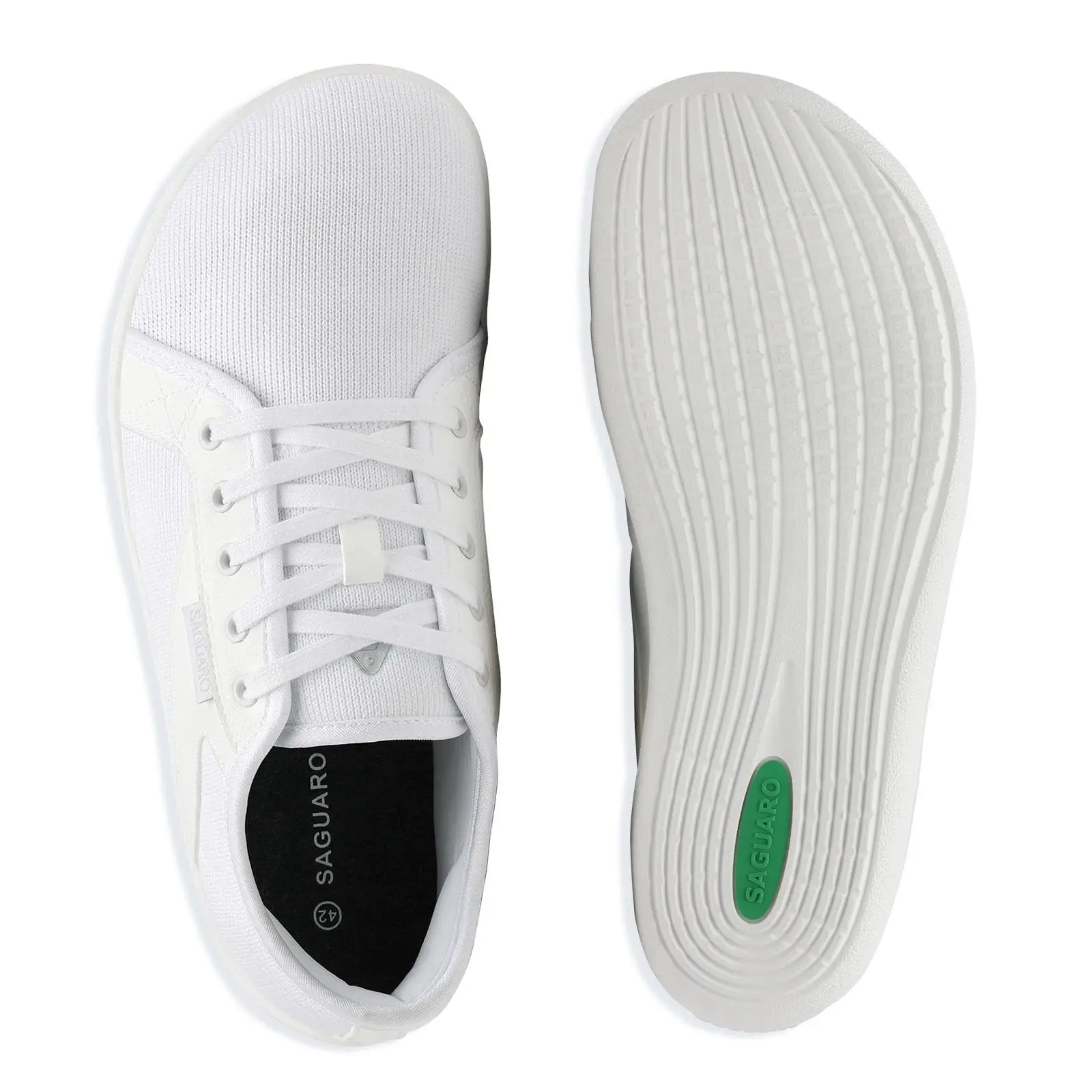 2023 Saguaro Distribution Extra Wide Toe Box Flexible Zero Drop Men Urban Casual Barefoot Shoes
