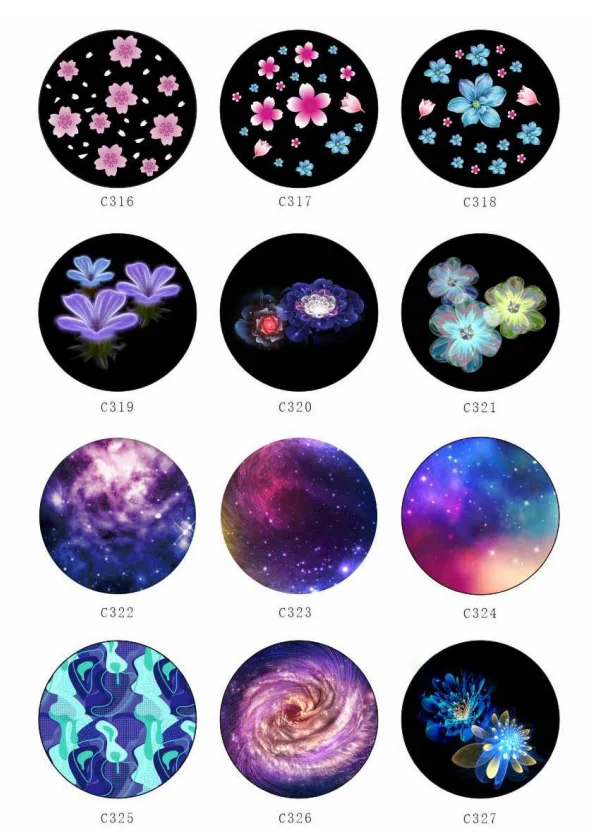 Custom Advertising Logo Gobo Waterproof Lamp Light Make Glass Filter ...