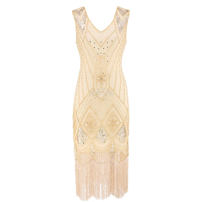 Sexy 1920s Flapper Dress Great Gatsby 