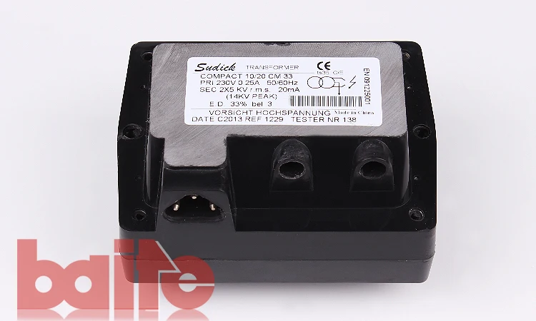 HOT Sales 2*5KV Ignition Transformer ,spark,burner Spare Parts ,accessory,with Plug Cable