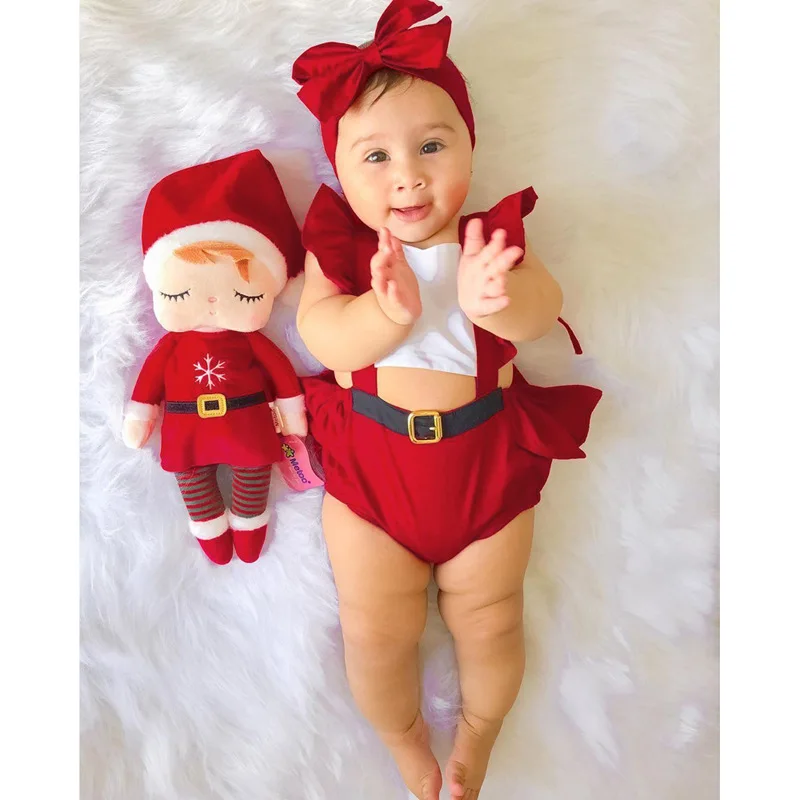 Christmas Newborn Romper Baby Girls Backless Red Christmas Romper Bodysuit  Headband Outfit - Buy Infant Newborn Baby Girl Boy Xmas Clothes,Baby Girl  Red Christmas Romper,Newborn Baby Christmas Cotton Jumpsuit Product on  