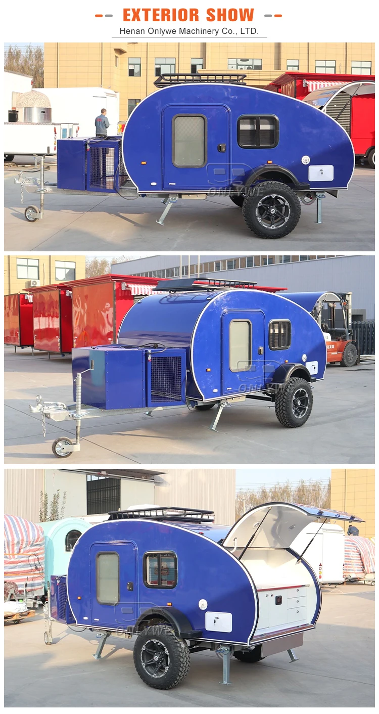 Onlywe Mobile Teardrop Trailer Off Road Camper Trailer Manufacturer 