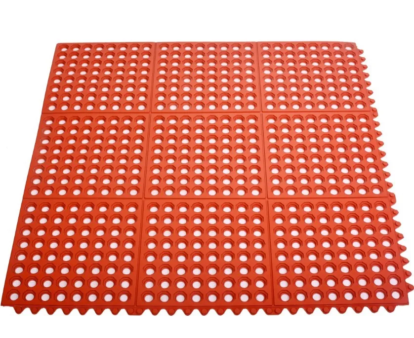 Interlocking Anti Slip Multi Purpose Honeycomb Rubber Floor Mat