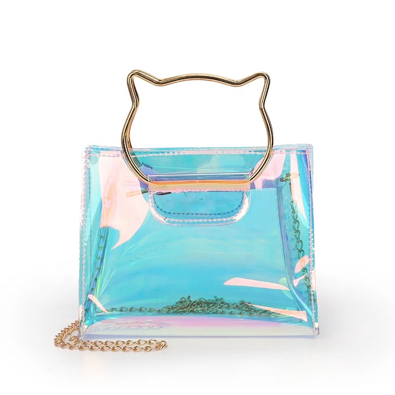 Transparent Jelly Small Square Bag Mini Chain Bag Fashion Version Shoulder Messenger 