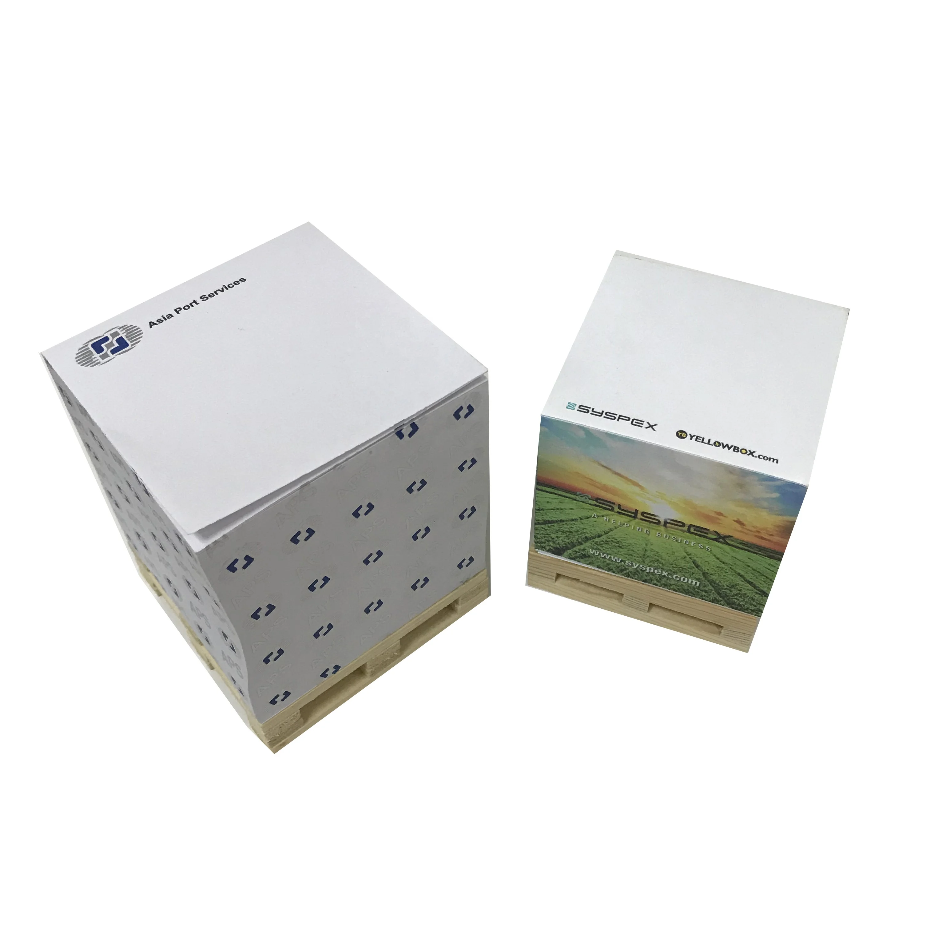 2019 Smart Printing Design Wooden Pallet Cube Custom Memo Pad