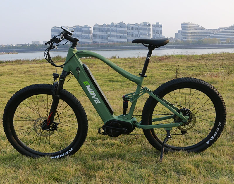 2022 New Design 27.5inch Mid Motor Full Suspension 500w Ebike Cheap Electric Bicycle Electric Mountain Bike Electric MTB