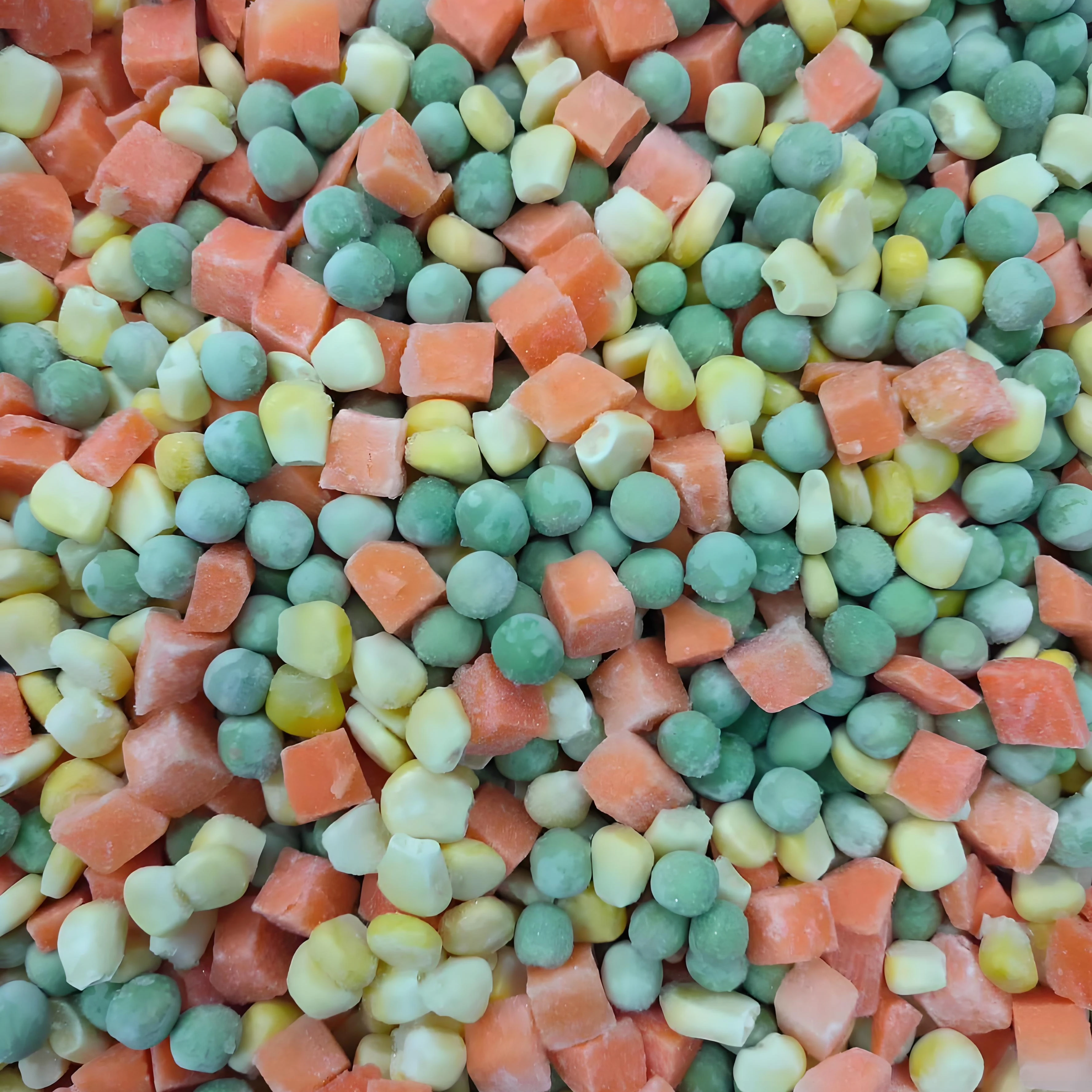 Good Price IQF Frozen Mixed Vegetables Frozen Peas Carrot Dices Sweet Corn Halal
