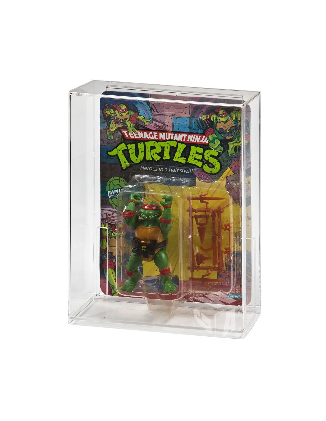 5 x Teenage Mutant Ninja Turtles (TMNT) - Action Figure Display Stands -  CLEAR