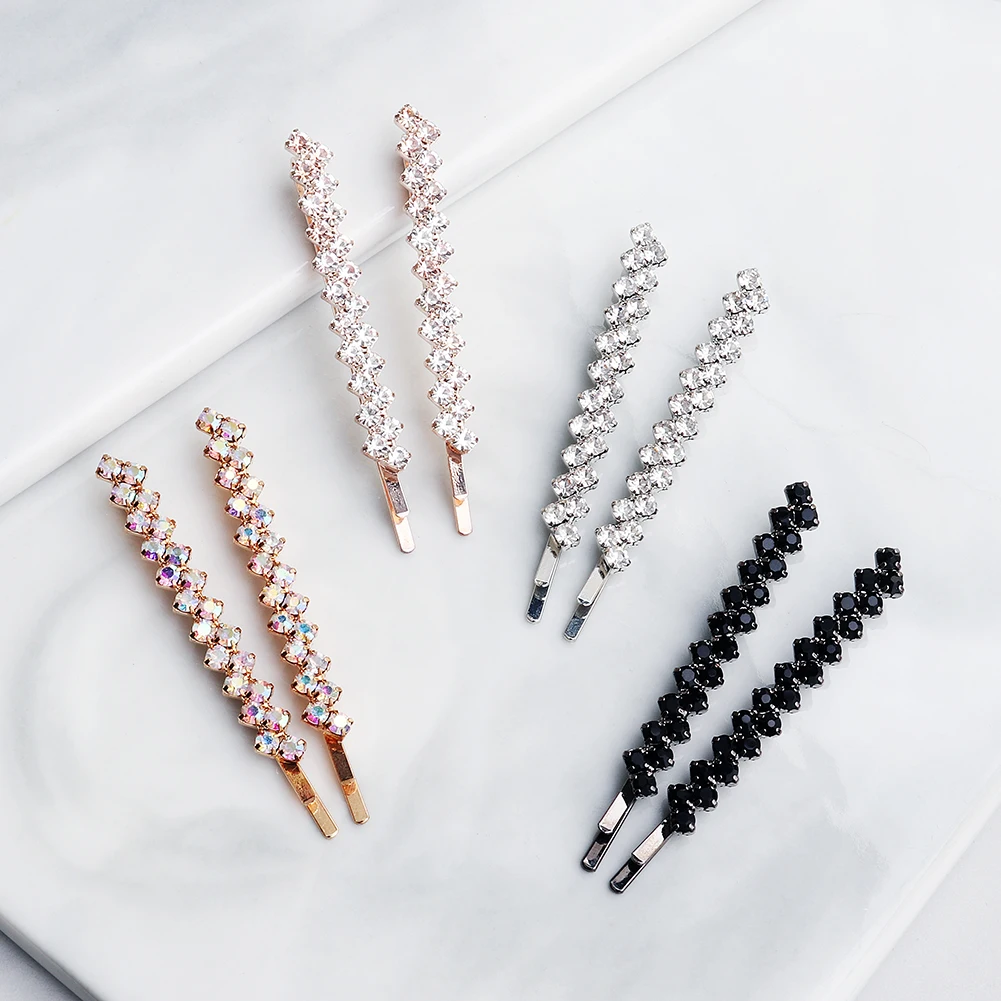Crystal Flower Wedding Hair Clip Hair Jewelry Hair Pins for  display picture 1