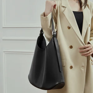 Vintage Fashion Genuine Leather Women's Shoulder Bag Ladies Luxury Large Capacity Waterproof Portable Bucket Bag