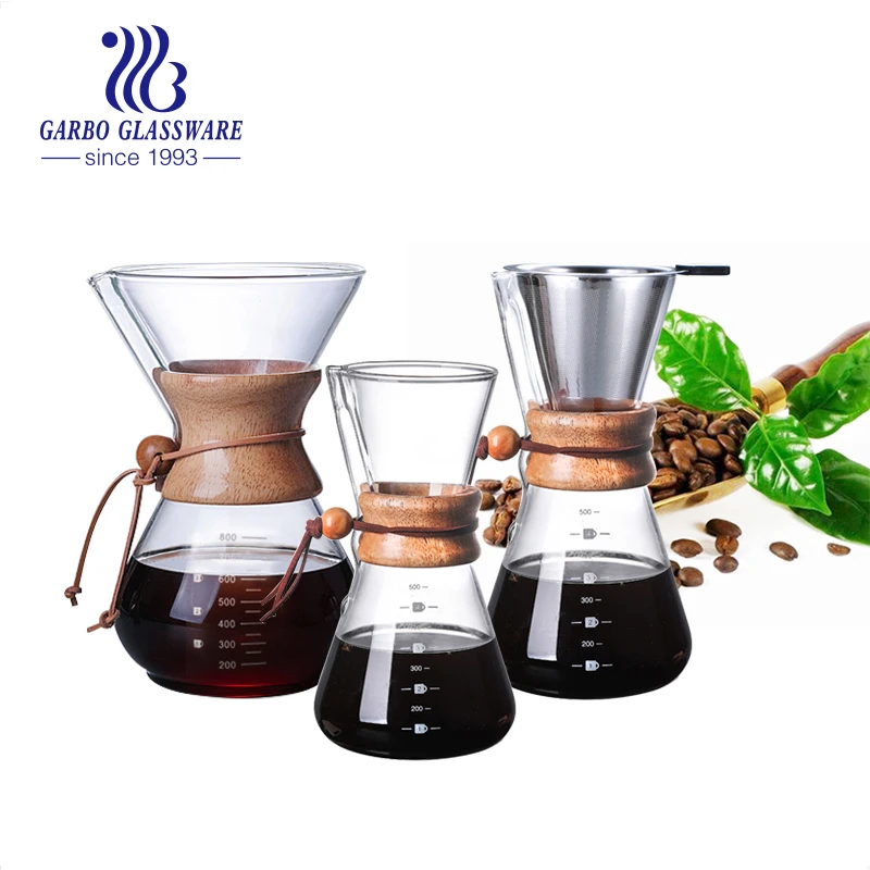 High Borosilicate Turkish Style Hourglass Glass Coffee Maker