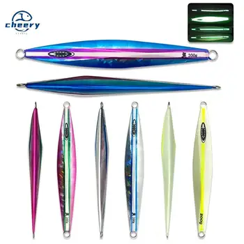 CHEERY Lead Metal Jig Fish Lure for Sea Fishing Glow-in-the-Dark Laser Bionic Artificial Bait Fast-Sinking for Mackerel – Metal Jig – view 2