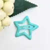Colorful oil drop star clip 32cm lake blue