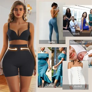 Women's Essential Tummy Control Shapers Plus Size 3D Hip Enhancer Seamless Hip Lift Flat Leg Thin Style Underwear for Big Butt