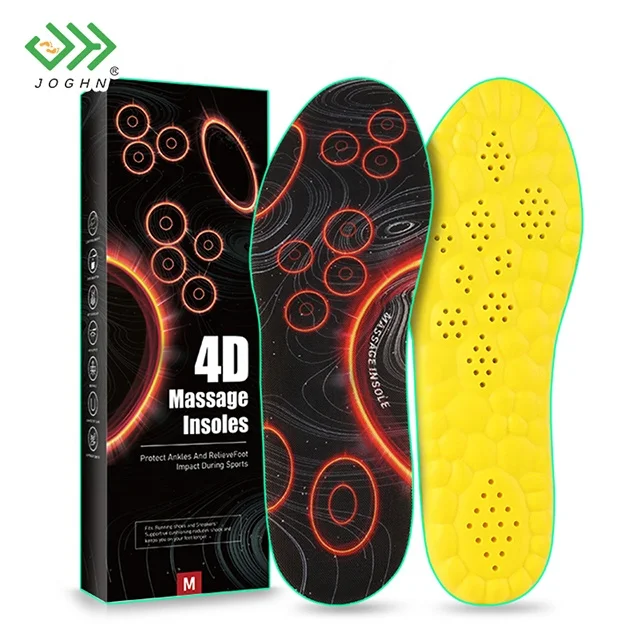 JOGHN ODM Insoles Sportive Produttore Personalizzazione Logo Respirante Insole da Escursionismo Insole Morbide Pu per Scarpe da Ginnastica