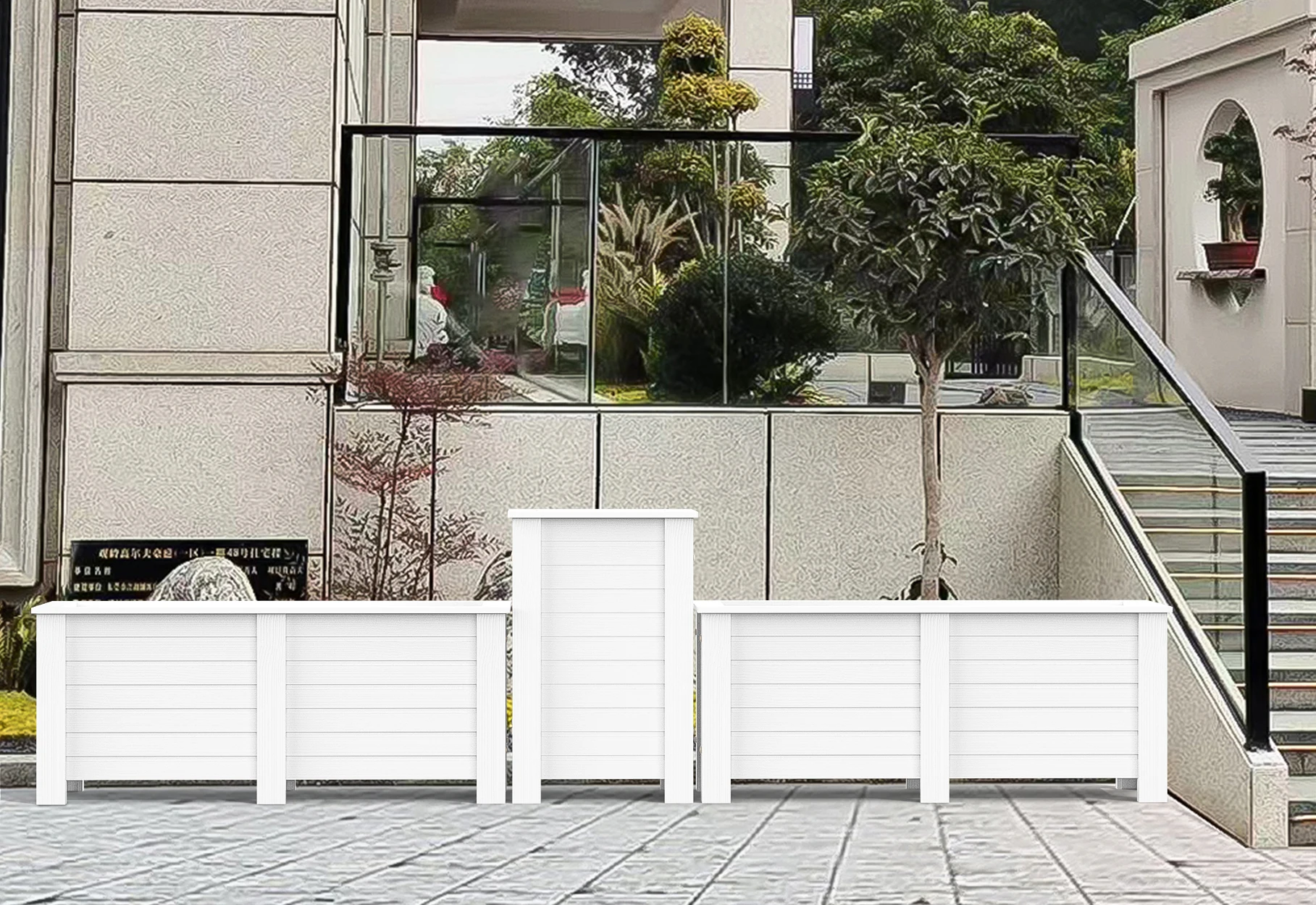 DIY Custom Garden Rectangle Pvc Planter Box for Promotion