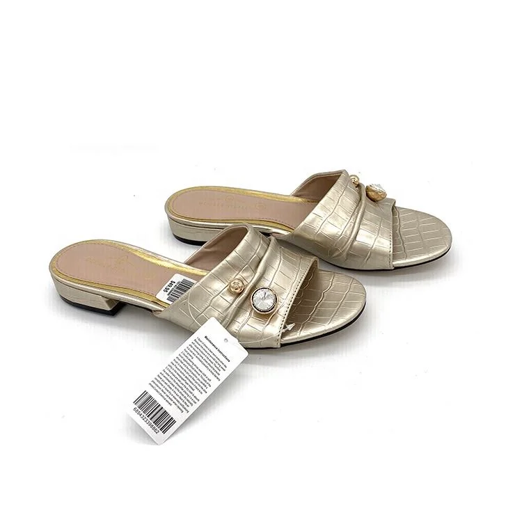 Sandalias Planas De Cuero Cómodas Doradas A La Moda De Verano Para Mujer -  Buy Planos De Las Mujeres Sandalias De Cuero Sandalias Planas De Verano  Para Las Mujeres Planos De Moda