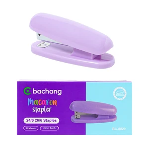 Wholesale Macaron Color Stapler Labor-saving Portable Binding and Stapling Device Multi-functional Learning and Office Stapler