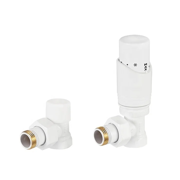 TRV Angled Thermostatic Radiator Valve for Towel Radiators BJ12001-J